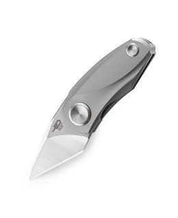 Nóż składany Bestech Tulip Frame Lock Grey Titanium, Stonewash / Satin M390 by Ostap Hel (BT1913A)