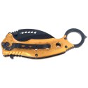 Nóż składany Böker Magnum Black Scorpion Karambit Gold Aluminium, Black Coated 440A (01MB713)