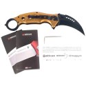 Nóż składany Böker Magnum Black Scorpion Karambit Gold Aluminium, Black Coated 440A (01MB713)