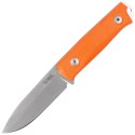 Nóż LionSteel Bushcraft Orange G10, Stone Washed Sleipner by Molletta