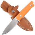 Nóż LionSteel Bushcraft Orange G10, Stone Washed Sleipner by Molletta