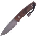 Nóż LionSteel Bushcraft Walnut, Satin Blade