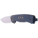 Nóż składany WE Knife Seer LE No 381/610 Blue Titanium, Rubber Silver (WE20015-2)