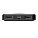 Powerbank Baseus Bipow 10000mAh, 2xUSB, USB-C, 15W (czarny)