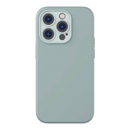 Etui Baseus Liquid Silica Gel do iPhone 14 Pro Max (zielone) +szkło hartowane +zestaw czyszczący