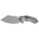 Nóż składany Bestech Kasta Grey Titanium / Marble Carbon Fiber, Mirror Stonewash / Satin M390 by Kombou (BT1909C)
