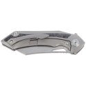 Nóż składany Bestech Kasta Grey Titanium / Marble Carbon Fiber, Mirror Stonewash / Satin M390 by Kombou (BT1909C)