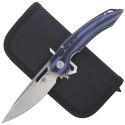 Nóż składany Bestech Ornetta Carbon Fiber / Blue G10, Stonewash / Satin N690 by Kombou (BL02A)