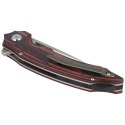 Nóż składany Bestech Ornetta Carbon Fiber / Red G10, Stonewash / Satin N690 by Kombou (BL02B)