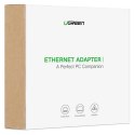 Adapter zewnętrzny Gigabit Ethernet USB-C męski UGREEN 	US236(czarny)