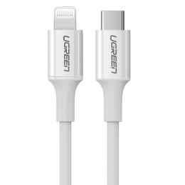 Kabel Lightning do USB-C UGREEN 3A US171, 1.5m (biały)