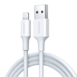 Kabel Lightning do USB UGREEN 2.4A US155, 1.5m (biały)