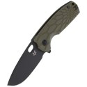 Nóż składany Fox Core OD Green FRN, Cerakote Black N690 by Jesper Voxnaes (FX-604 OD)