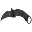 Nóż składany FOX Karambit Black Bird by Bastinelli G10 Black, Black Idroglider (FX-591)