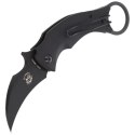 Nóż składany FOX Karambit Black Bird by Bastinelli G10 Black, Black Idroglider (FX-591)