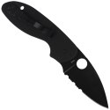 Nóż składany Spyderco Efficient G-10 Black / Black Blade Combination (C216GPSBBK)