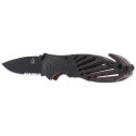 Nóż ratowniczy Puma Solingen Black Aluminium, Black Blade