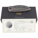 Nóż składany WE Knife Makani LE No 149/200 Gray Titanium / Aluminum Foil Carbon Fiber, Hand Rubbed Satin CPM 20CV by Anton Tkach