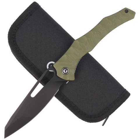 Nóż składany CIVIVI Spiny Dogfish Green G10, Black Stonewashed 14C28N by Gavko Knives (C22006-3)
