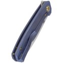 Nóż składany WE Knife Seer LE No 576/610 Blue Titanium, Rubber Silver CPM 20CV (WE20015-2)