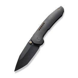 Nóż składany WE Knife Trogon Black Titanium, Black Stonewashed CPM 20CV by Brian Brown (WE22002B-2)