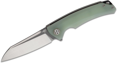 Nóż składany Bestech Texel Transparent G10, Grey Titanized/Satin D2 by A Purvis Blades (BG21B-2)