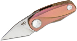 Nóż składany Bestech Tulip Frame Lock Pink Titanium, Stonewash / Satin M390 by Ostap Hel (BT1913D)