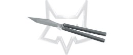 Nóż motylek FOX Phi Sandblasted Titanium, Satin M390 by Vincenzo Fiore (FX-570 TI)