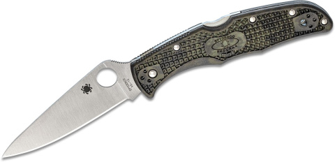 Nóż Spyderco Endura 4 FRN Zome Green Plain (C10ZFPGR)