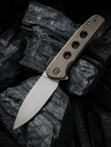 Nóż składany WE Knife Shakan LE No 176/210 Bronze Titanium, Gray Stonewashed CPM 20CV (WE20052B-2)