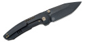 Nóż składany WE Knife Trogon Black Titanium, Black Stonewashed CPM 20CV by Brian Brown (WE22002B-2)