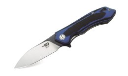 Nóż składany Bestech Beluga Black / Blue G10, Black / Satin D2 (BG11G-1)