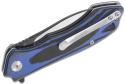 Nóż składany Bestech Beluga Black / Blue G10, Black / Satin D2 (BG11G-1)