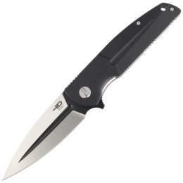 Nóż składany Bestech Fin Black G10, Satin / Black 14C28N (BG34A-2)