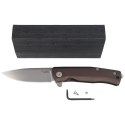 Nóż składany LionSteel Myto Earth Brown Aluminium, Stone Washed M390 by Molletta (MT01A ES)