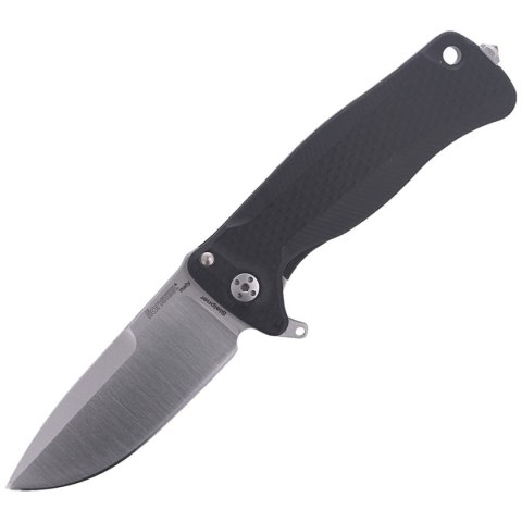 Nóż składany LionSteel SR22A Black Aluminum, Satin Sleipner by Molletta (SR22A BS)