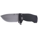 Nóż składany LionSteel SR22A Black Aluminum, Satin Sleipner by Molletta (SR22A BS)