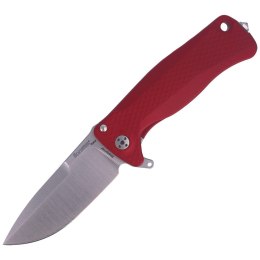 Nóż składany LionSteel SR22A Red Aluminum, Satin Sleipner by Molletta (SR22A RS)