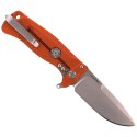 Nóż składany LionSteel SR22A Orange Aluminum, Satin Sleipner by Molletta