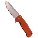 Nóż składany LionSteel SR22A Orange Aluminum, Satin Sleipner by Molletta