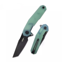 Nóż Kubey Carve Jade G10, Black Stonewashed AUS-10 (KB237F)