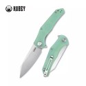 Nóż składany Kubey Flash Jade G10, Bead Blasted AUS-10 (KU158I)