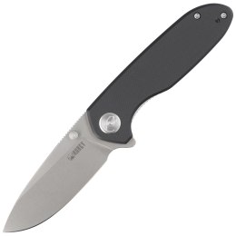 Nóż składany Kubey Knife Belus Black G10, Bead Blasted AUS-10 (KU342A)