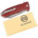 Nóż składany Kubey Knife Creon Red/Black G10, Damascus (KU336B)