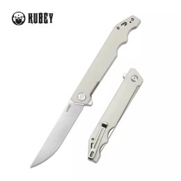 Nóż składany Kubey Knife Pylades Ivory G10, Satin AUS-10 (KU253G)