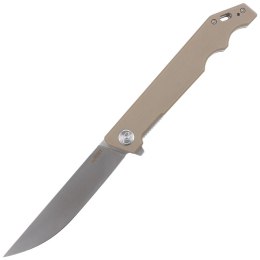 Nóż składany Kubey Knife Pylades Tan G10, Satin AUS-10 (KU253E)