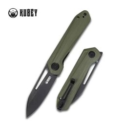 Nóż składany Kubey Knife Royal Green G10, Dark Stonewashed D2 by Colin Maisonpierre (KU321F)