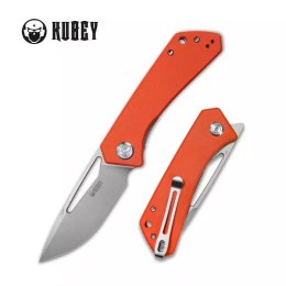 Nóż składany Kubey Knife Thalia Orange G10, Bead Blasted D2 (KU331H)