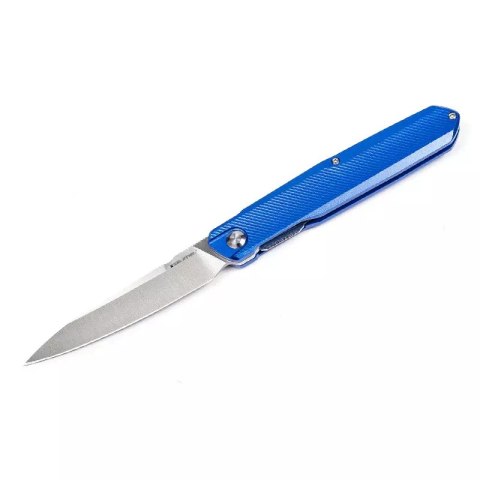 Nóż składany Real Steel G5 Metamorph Mk.II Intense Blue Aluminium, Satin 14C28N by Ostap Hel (7838)