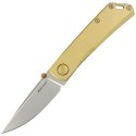 Nóż składany Real Steel LUNA Eco Gold Steel, Beadblast K110 by Poltergeist Works (7085)